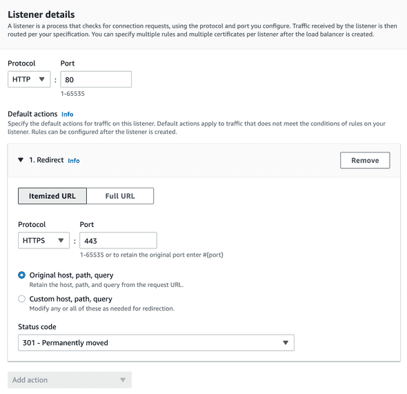 Listener details